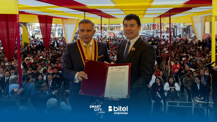 Bitel inaugura su primer proyecto Smart City en Áncash